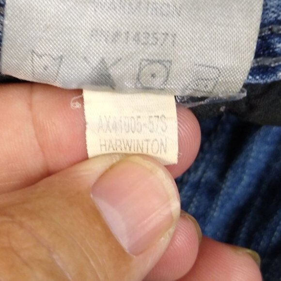 TK Axel Harwinton Low Rise Slim Straight Distressed Men 32x32 Jeans AX41005-57S - Picture 11 of 11